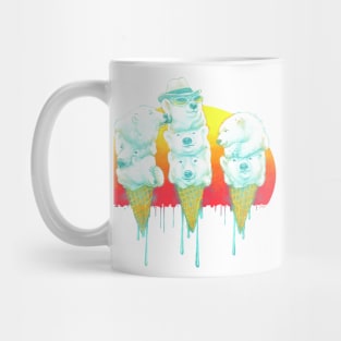 Polar Bear Ice Cream Cones Mug